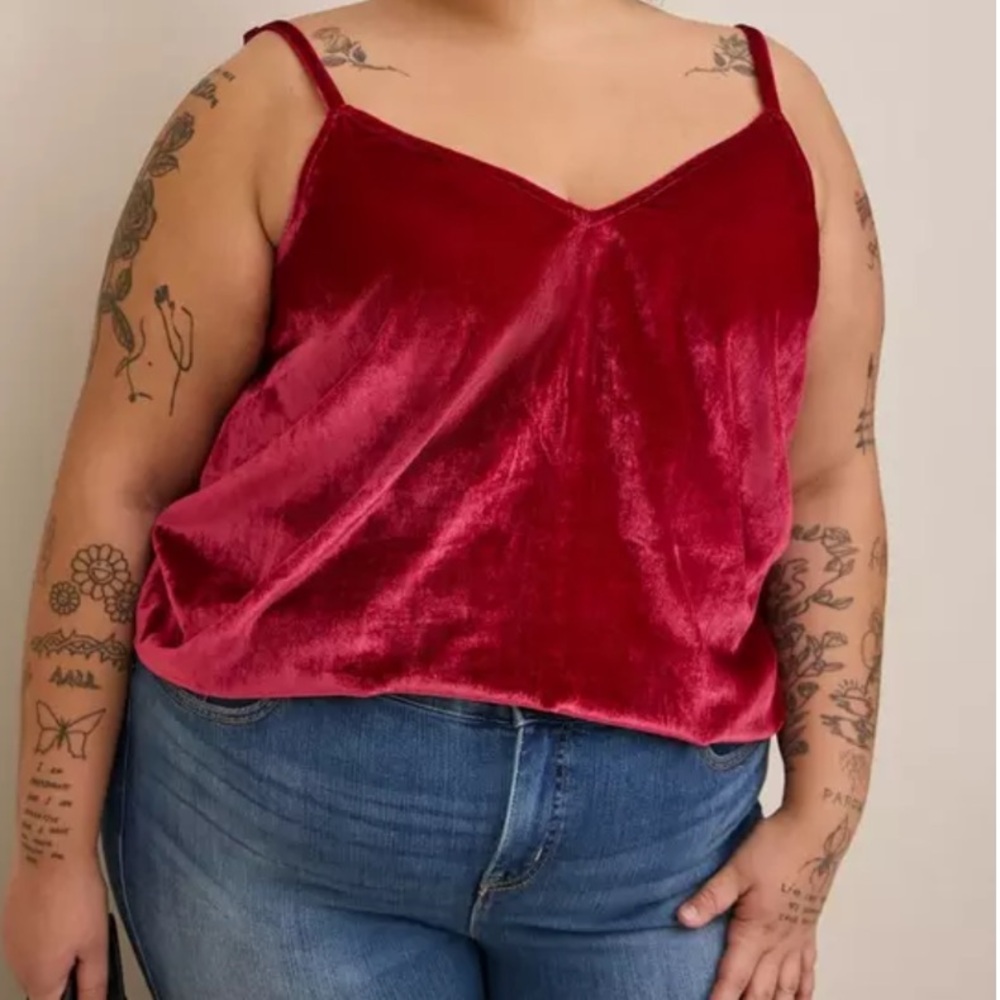 Torrid Sophie Velvet Swing Cami